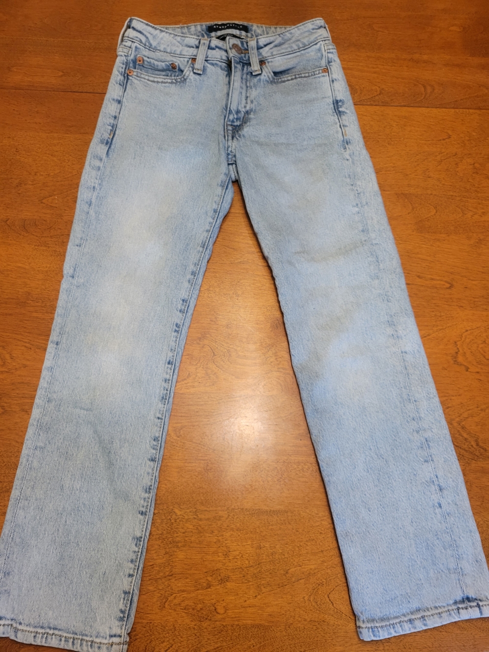 Aeropostale Mid Rise Ankle Straight Jeans | 00OR (Juniors)